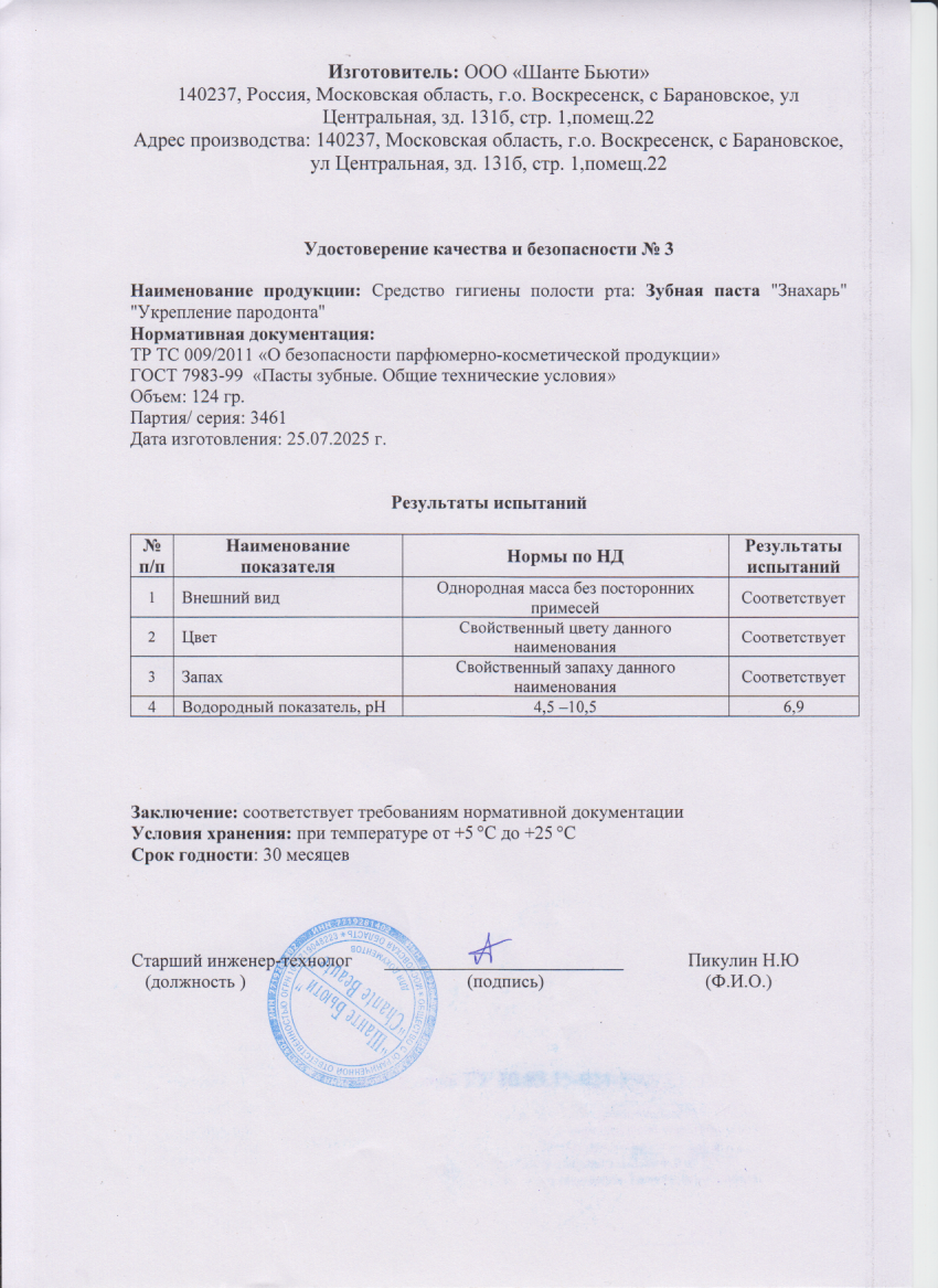 Паспорт №072025